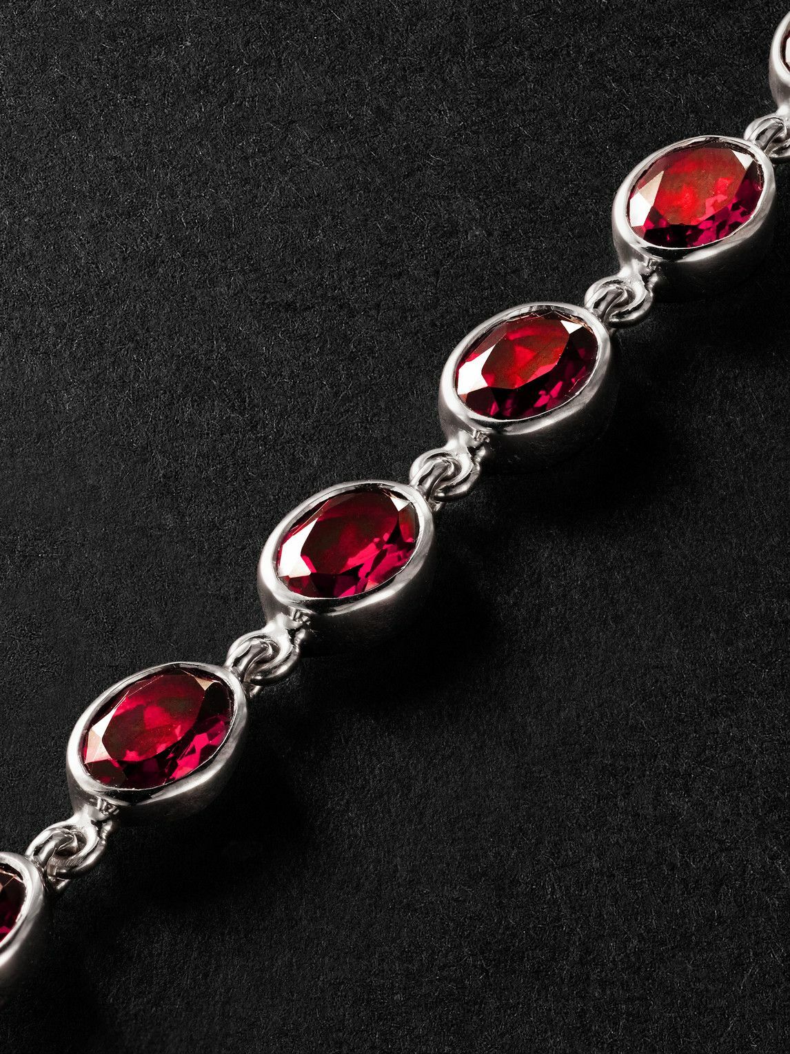 PATTARAPHAN - Ying 14-Karat White Gold Garnet Bracelet