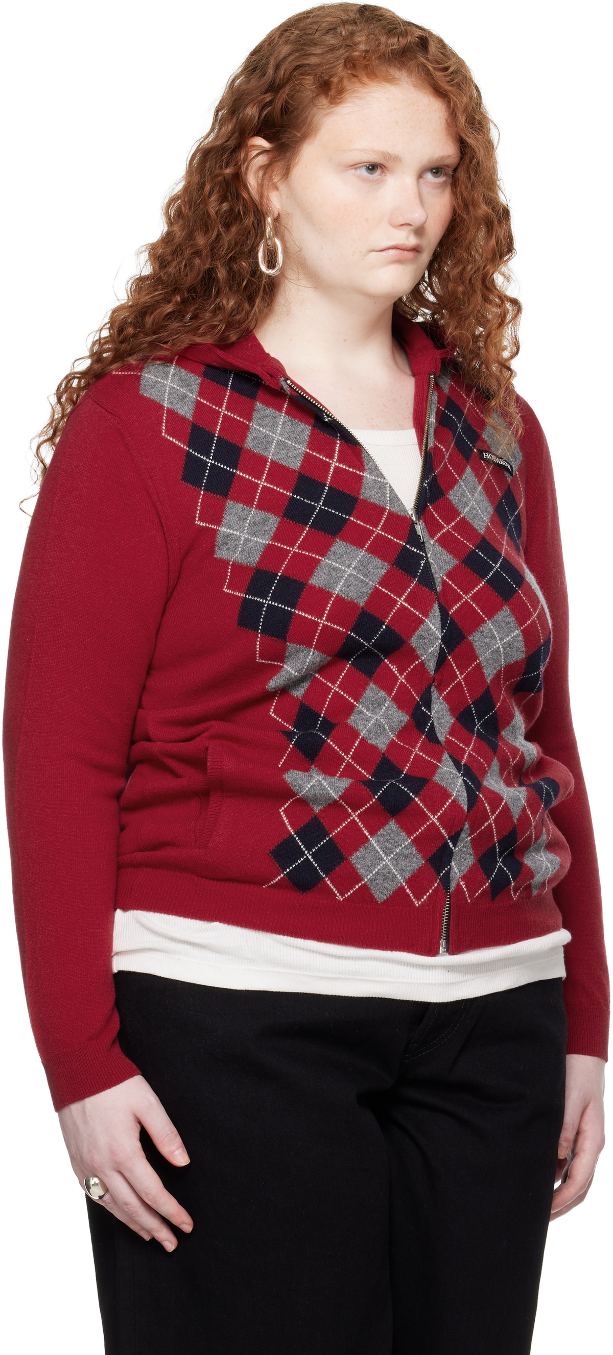 HODAKOVA Red Zip Hoodie