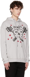 Ksubi Gray Skull Biggie Moon Hoodie