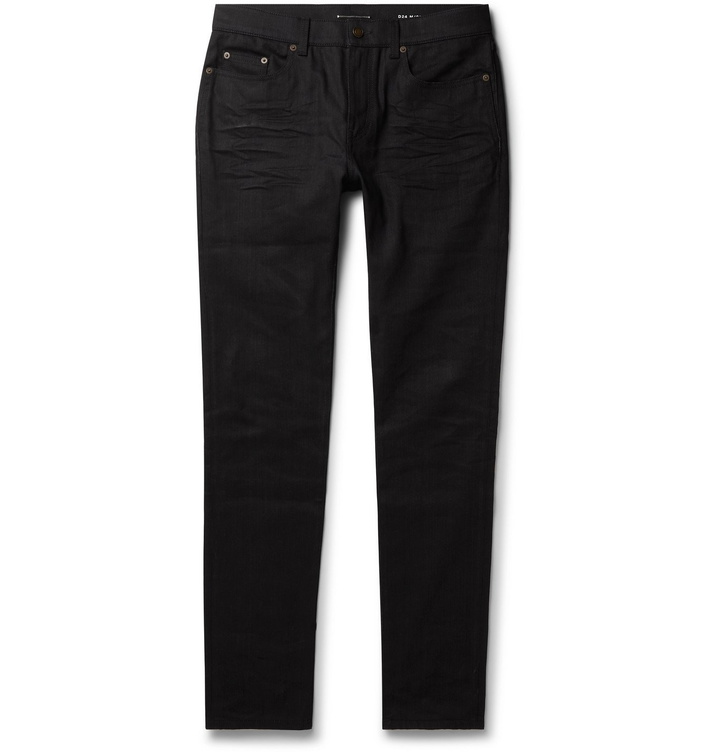 Photo: SAINT LAURENT - Skinny-Fit Stretch-Denim Jeans - Black