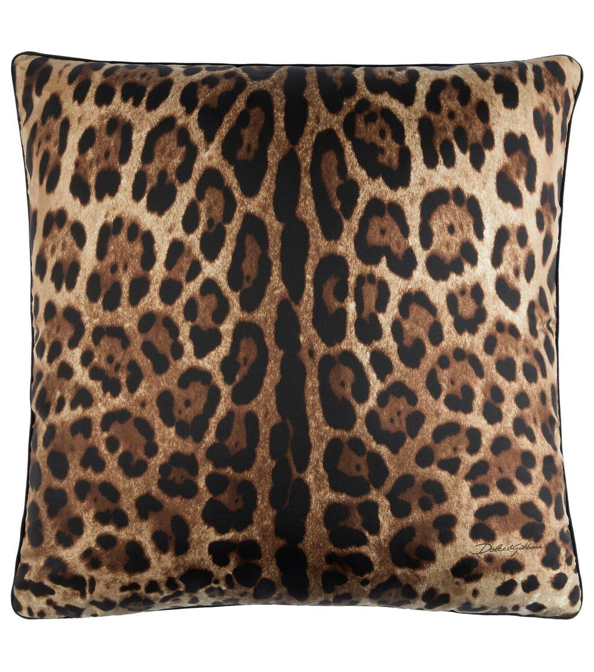Dolce&Gabbana Casa Leopardo Small silk twill cushion