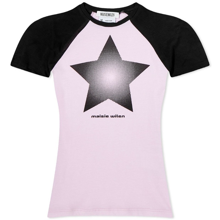 Photo: Maisie Wilen Women's Slinky T-Shirt in Pink/Black