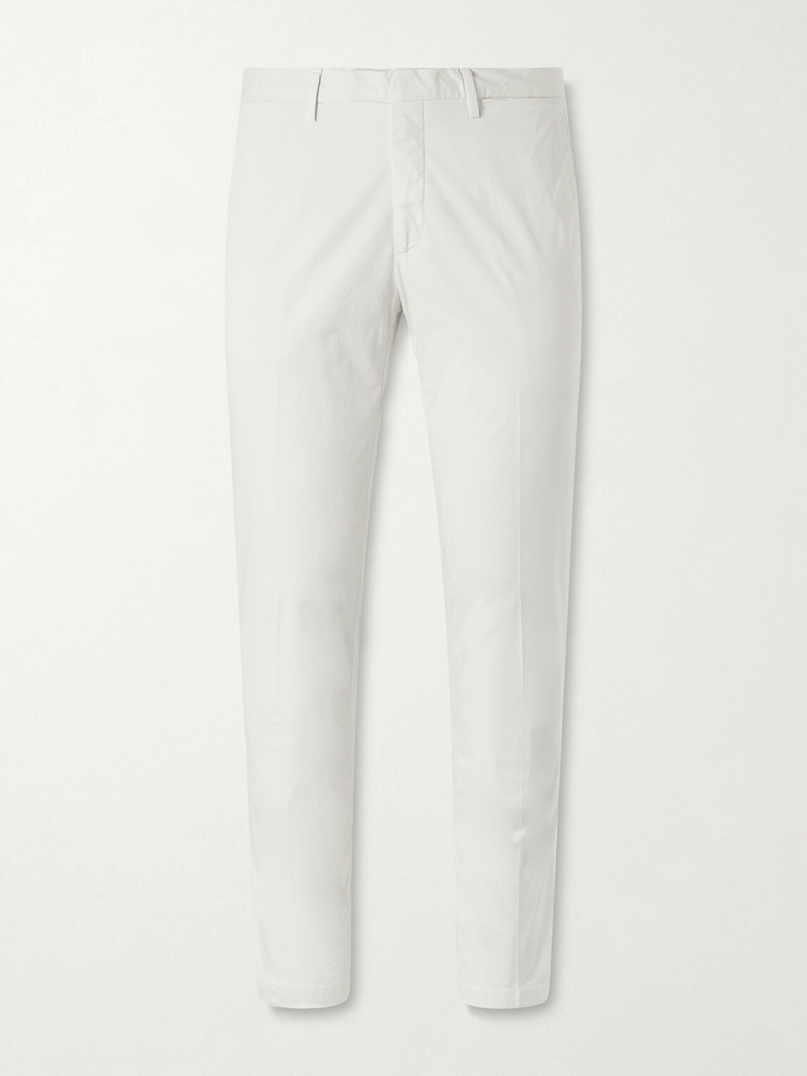 Boglioli - Tapered Cotton-Blend Trousers - Neutrals