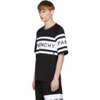 Givenchy Black and White Embroidered Logo T-Shirt