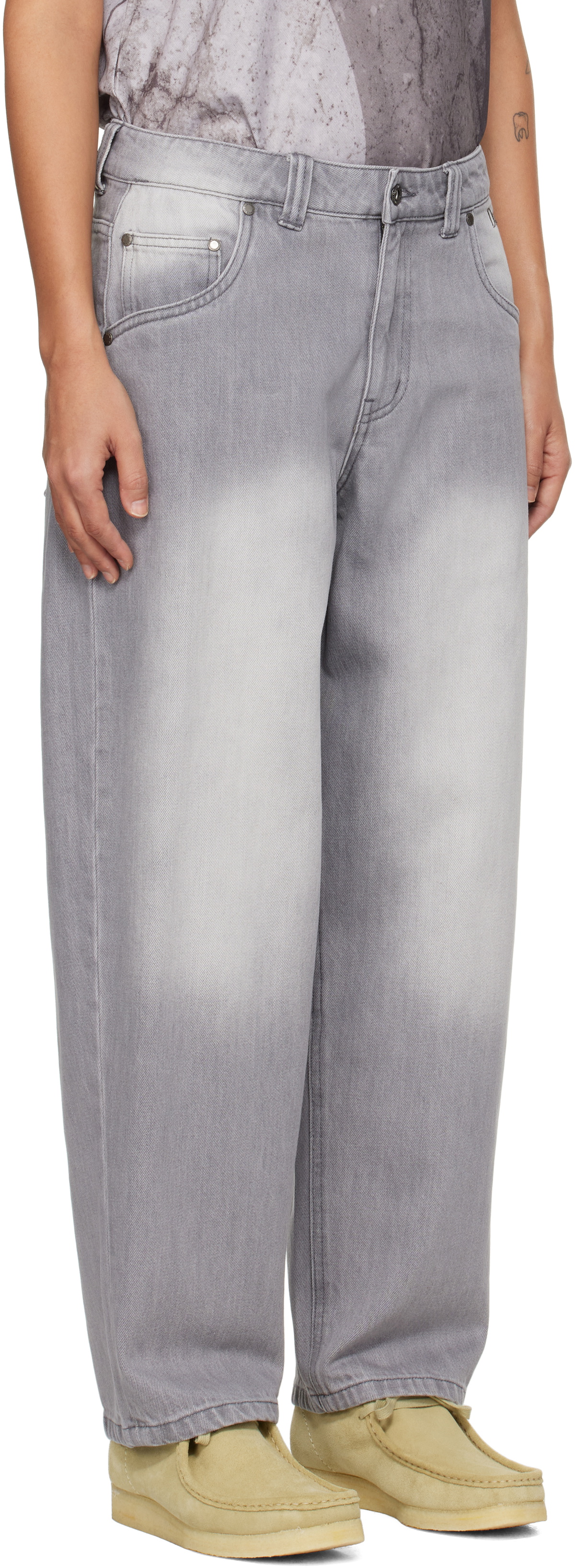 Dime Gray Classic Baggy Jeans