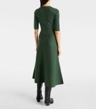 Gabriela Hearst Seymore wool, cashmere, and silk midi dress