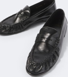 Saint Laurent Le Loafer Supple leather penny loafers