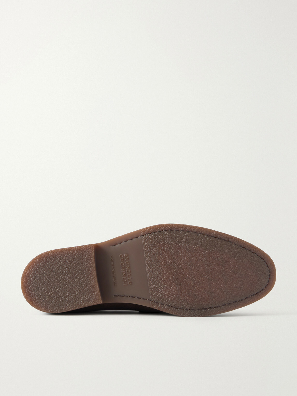 Brunello Cucinelli - Flex Suede Penny Loafers - Brown
