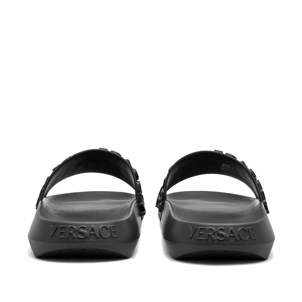 Versace Rubber Pool Slide Black