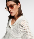 Brunello Cucinelli Sartorial Sunset aviator sunglasses