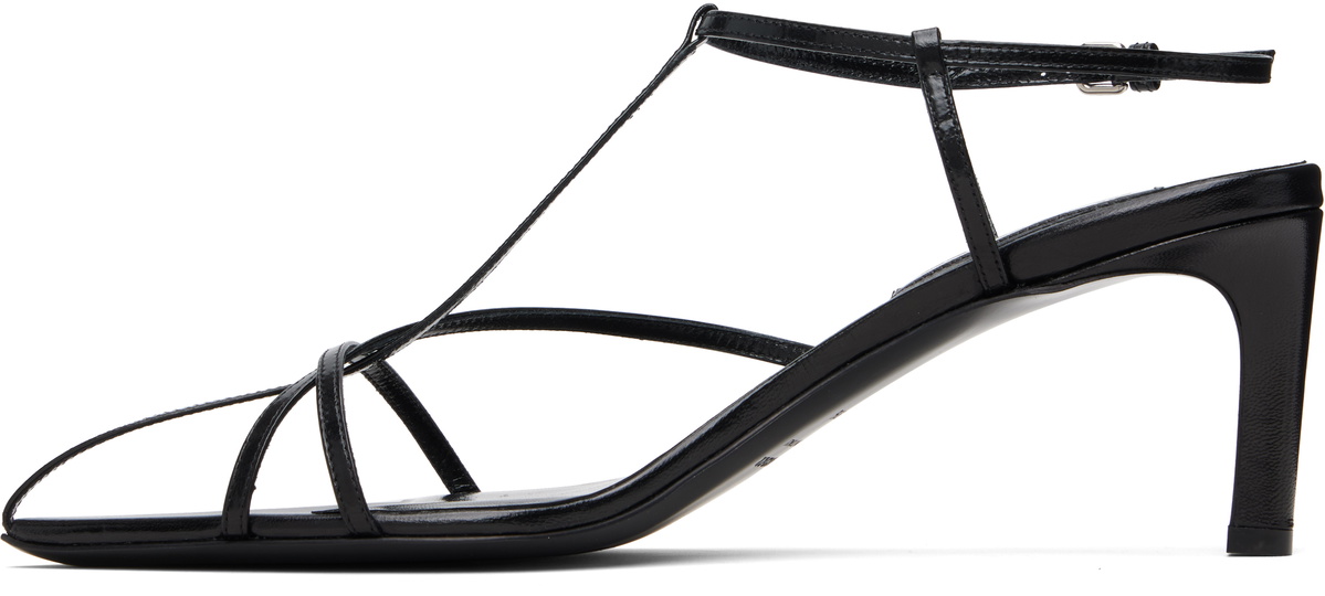 Jil Sander Black Cage Heeled Sandals