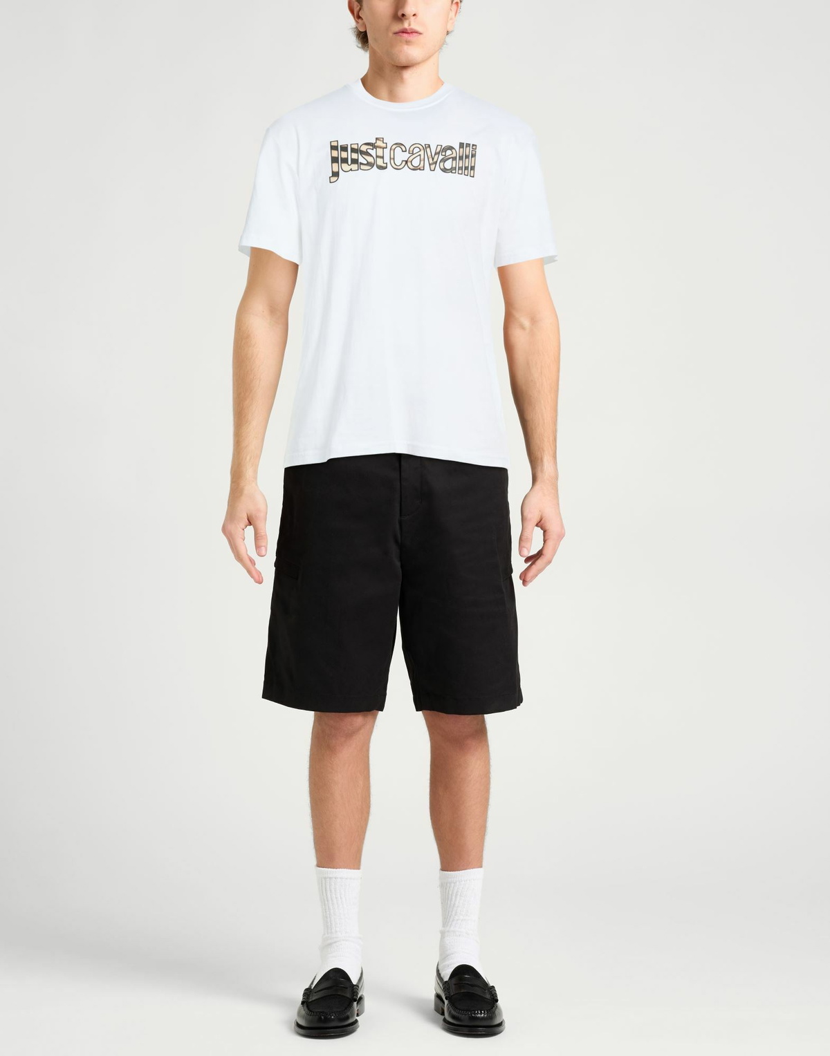 Just Cavalli Mens T-shirt in White
