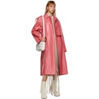 Bottega Veneta Pink Shiny Trench Coat