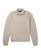 SEASE - Cashmere Half-Zip Sweater - Neutrals