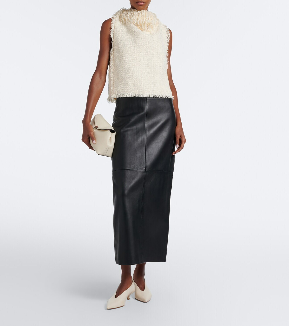 Aeyde Clara leather pumps