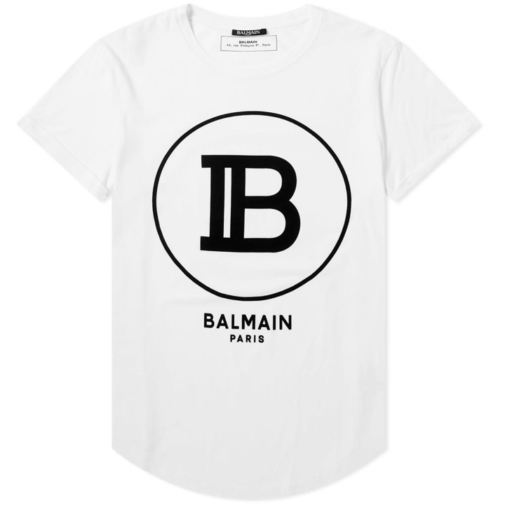 Photo: Balmain B Circle Logo Tee