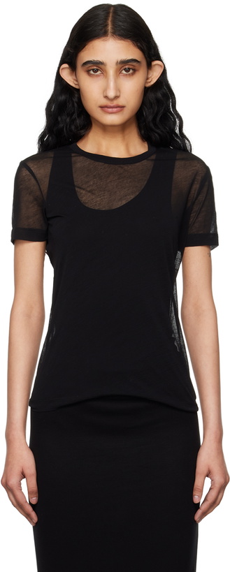 Photo: Helmut Lang Black Sheer T-Shirt