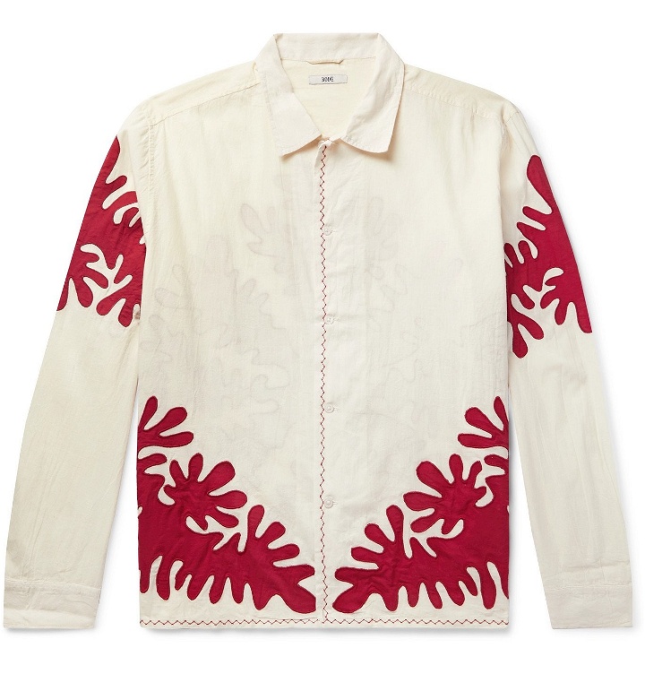 Photo: BODE - Appliquéd Embroidered Cotton Shirt - Neutrals