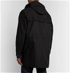 Moncler - Ildut Reflective-Trimmed Logo-Print Shell Hooded Jacket - Black