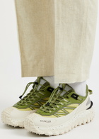Moncler Grenoble Trailgrip Panelled Mesh Sneakers Green