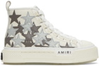 AMIRI Off-White & Gray Stars Court High Sneakers