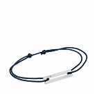Le Gramme Men's 17/10 Cord Bracelet in Marine