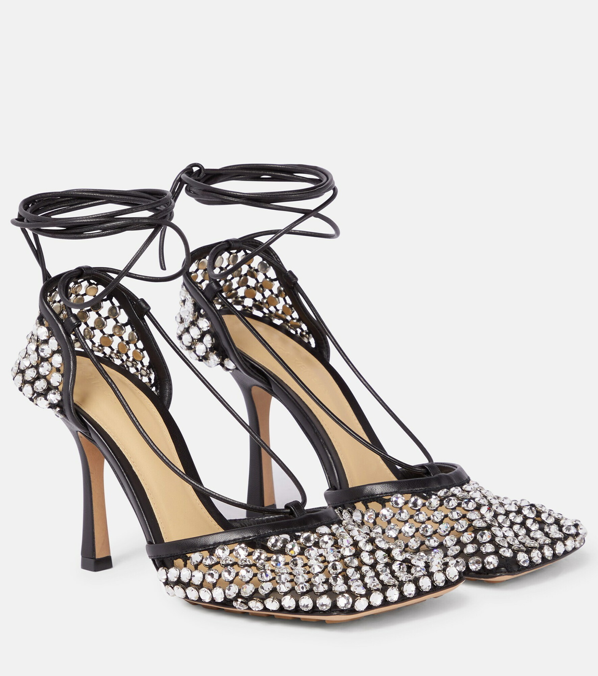 Bottega Veneta - Stretch embellished mesh pumps Bottega Veneta