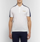 Alexander McQueen - Slim-Fit Colour-Block Cotton-Piqué and Jersey Polo Shirt - Men - White