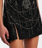 Clio Peppiatt Chandelier embellished minidress