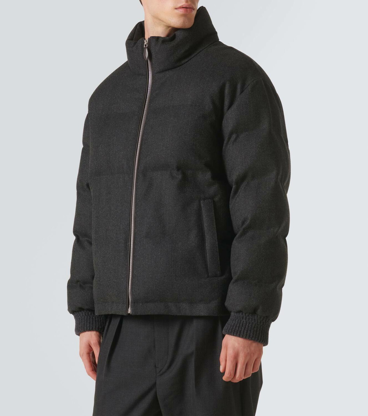 Berluti Herringbone wool puffer jacket