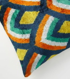 Les-Ottomans Silk and cotton velvet cushion