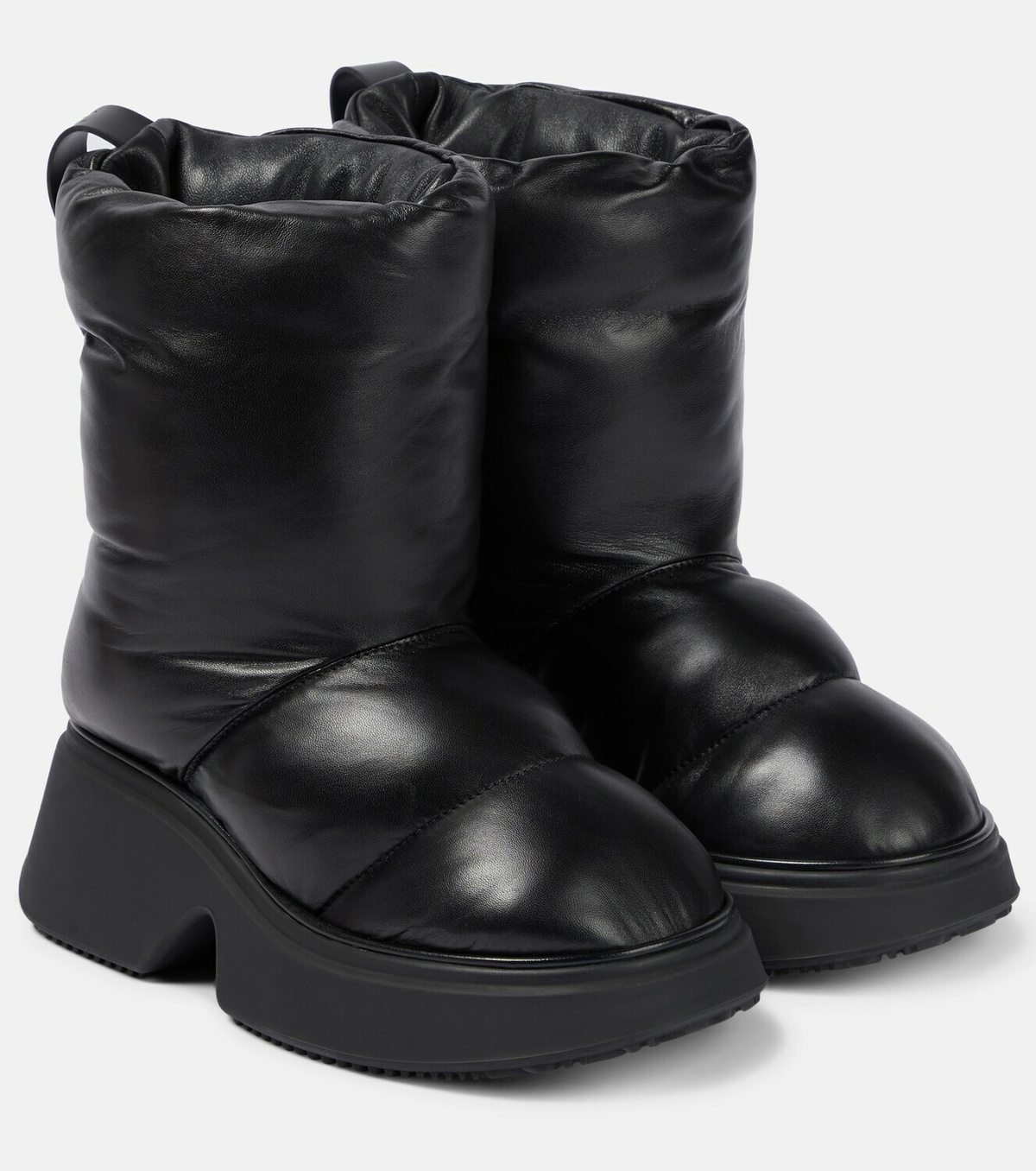 ミドルブーツ LOEWE Women Boots L815285XA1 BLACK Black LOEWE Campo Leather Biker Boots | Saks Fifth Avenue