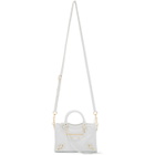 Balenciaga White Nano City Bag
