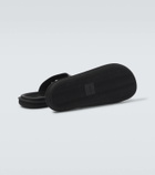 Giorgio Armani Logo embossed leather slides