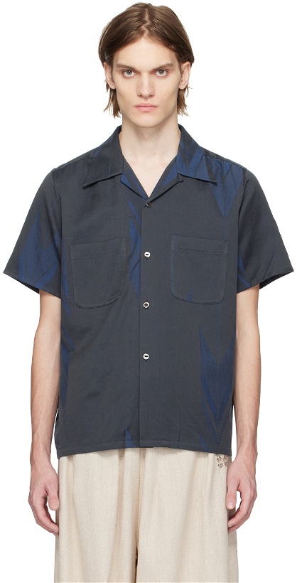 Photo: NEEDLES Blue One-Up Shirt