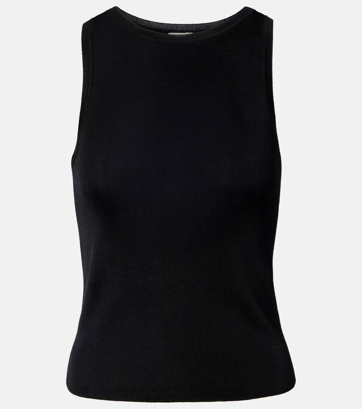 Saint Laurent Ribbed-knit jersey tank top