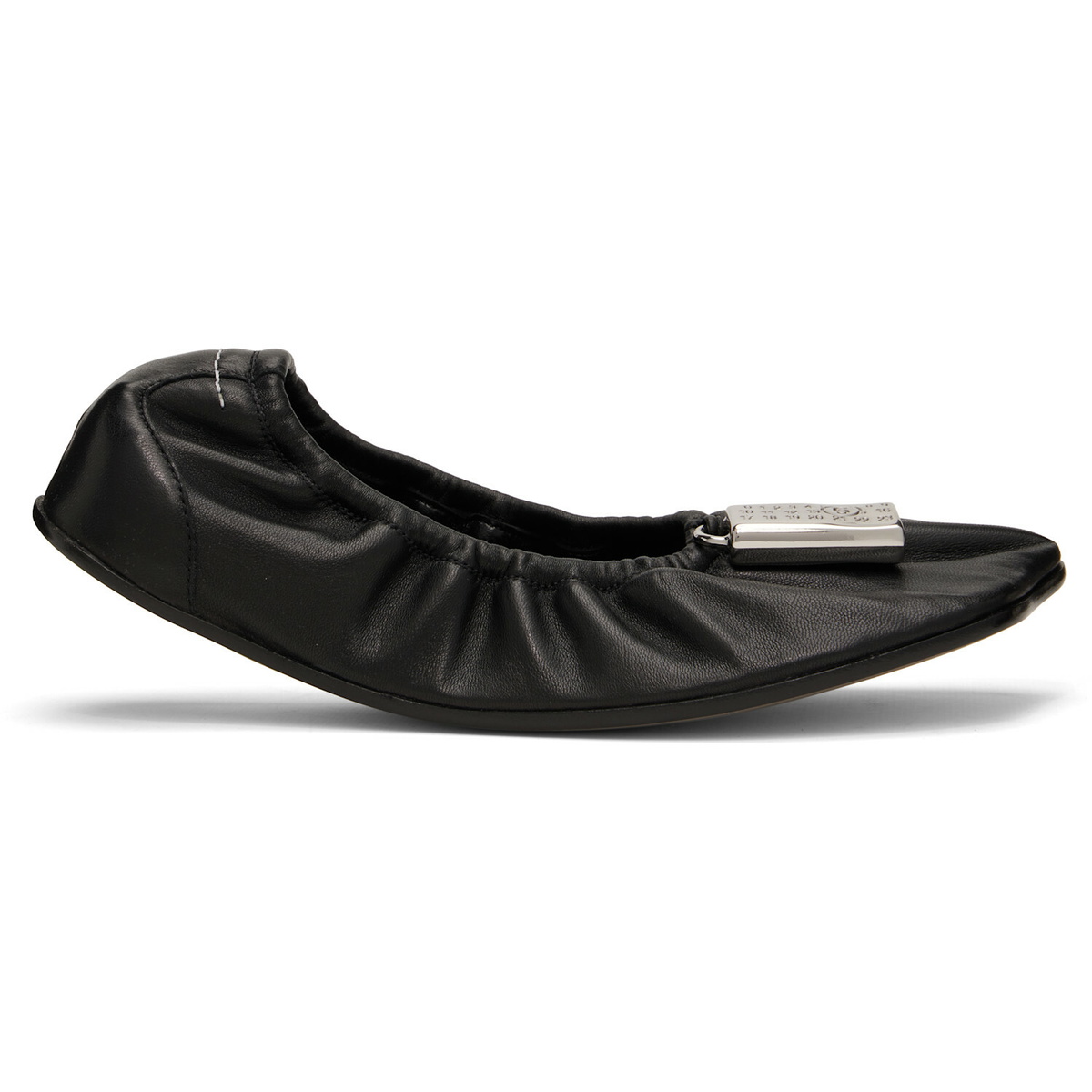 MM6 Maison Margiela Black Numeric Anatomic Ballerina Flats