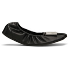 MM6 Maison Margiela Black Numeric Anatomic Ballerina Flats