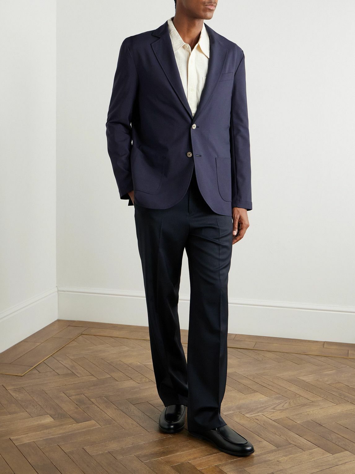 De Bonne Facture - Super 130s Wool Blazer - Blue