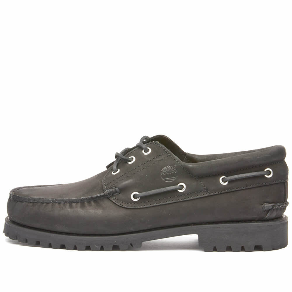 Timberland Men's 3-Eye Classic Lug Shoe in Black Nubuck Timberland