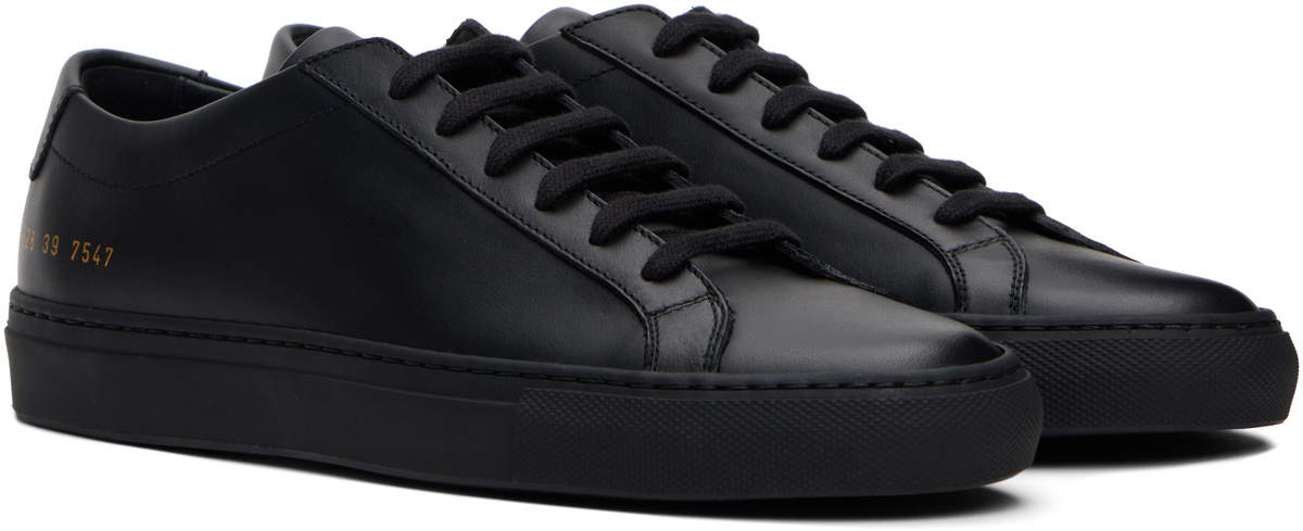Common Projects Black Original Achilles Low Sneakers