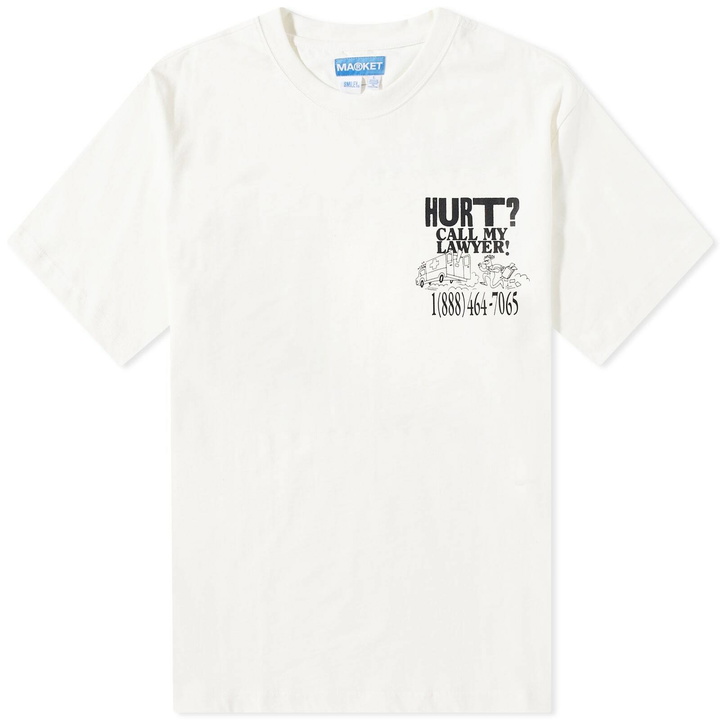 Photo: MARKET Men's Call My Lawyer T-Shirt in Cream