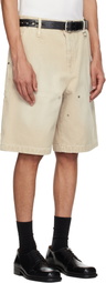 WOOYOUNGMI Beige Cotton Shorts