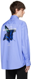 Wooyoungmi Blue Butterfly Shirt