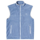 Checks Downtown Men's Alpine Fleece Vest in Sky Blue