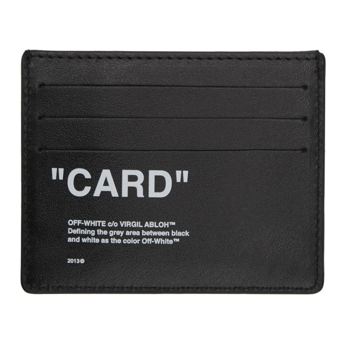 Photo: Off-White Black Quote Card Holder