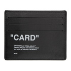 Off-White Black Quote Card Holder