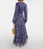 Etro Printed silk gown