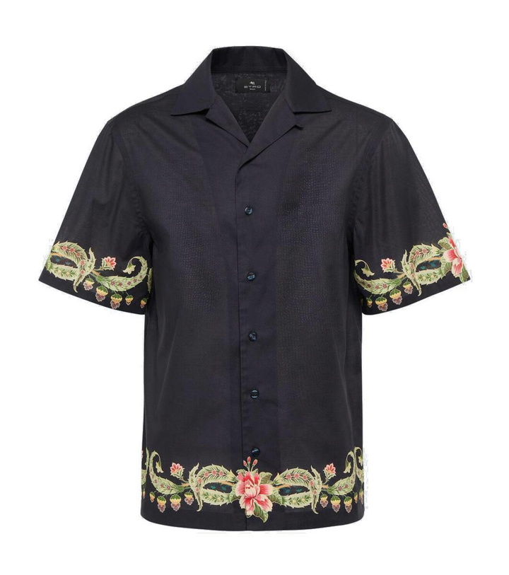 Photo: Etro Floral cotton bowling shirt
