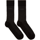Boss Black Mercerized Mini Pattern Socks